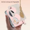 Huawei P50 Pocket Liquid Leather Phone Case with Strap - White - 5