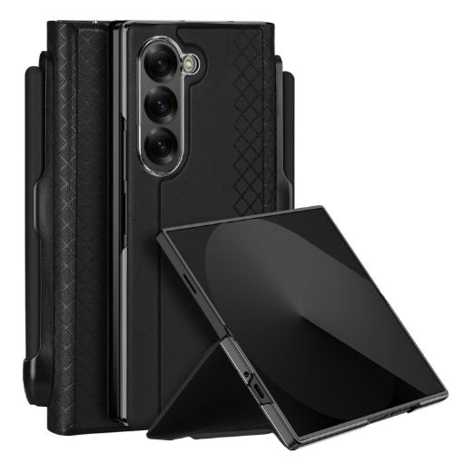 Samsung Galaxy Z Fold6 DUX DUCIS Bril Series Phone Case - Black - 1
