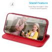 iPhone 16 DUX DUCIS Hivo Series Cowhide Flip Phone Case (Red) - 6