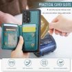Samsung Galaxy A52 5G/A52 4G Leather Phone Case - Blue Green - 5