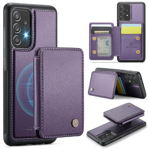 Samsung Galaxy A52s 5G RFID Leather Phone Case (Purple) - 1