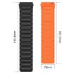 Samsung Galaxy Gear S3 Frontier 22mm Silicone Watch Band Gray+Orange - 5
