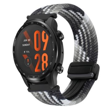 Ticwatch Pro 3 22mm Magnetic Buckle Braided Watch Band - Dazzling Black - 1