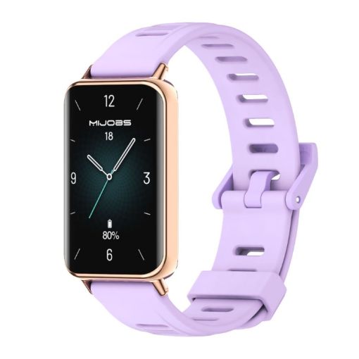 For Honor Band 9 Taro Purple Rose Gold Watch Band - 1
