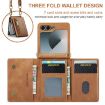 Samsung Galaxy Z Flip6 Leather Phone Case with RFID and Lanyard - 3
