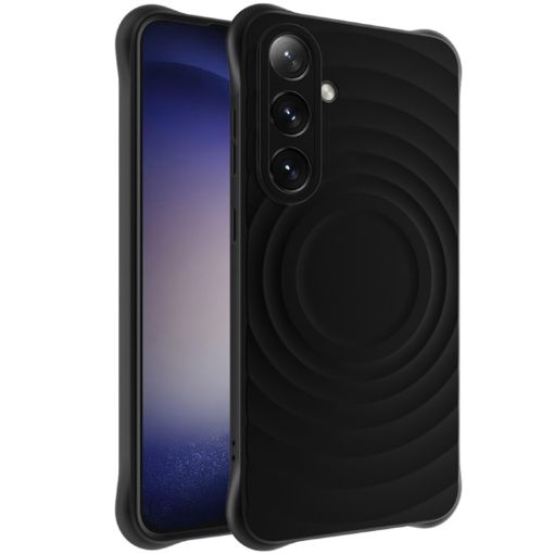 Samsung Galaxy S24 FE 5G IMAK UC-6 Series Manbo Frosting Soft Phone Case Black - 1