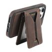 iPhone 15 Denior D18 Rotating Holder MagSafe Phone Case (Brown) - 5