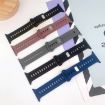Apple Watch SE 2023 44mm Silicone Watch Band - Milk Tea Rock White - 7