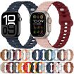 Apple Watch Series 7 41mm Silicone Watch Band - Oxford Pink Rose Gray - 2