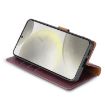 Motorola Moto G54 N.BEKUS CSJ-P1 Leather Phone Case - Wine Red - 5