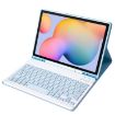 Samsung Galaxy Tab S6 Lite 10.4" Bluetooth Keyboard Leather Case White Ice - 4
