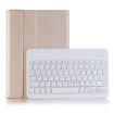 Samsung Galaxy Tab S8 11" Bluetooth Keyboard Leather Case - Gold - 1