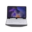 Samsung Galaxy Tab A8 2021 Bluetooth Keyboard Leather Case - Black + White - 3