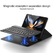 Samsung Galaxy Z Fold4 5G Magnetic Folding Bluetooth Keyboard Leather Case - 4