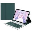 Samsung Galaxy Tab A7 10.4 2020 Bluetooth Keyboard Leather Case - Dark Green - 1
