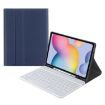 Samsung Galaxy Tab A7 10.4 2020 Bluetooth Keyboard Leather Case (Light Blue) - 1