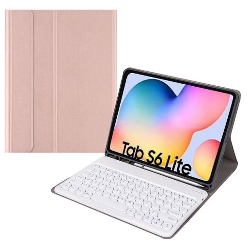 Samsung Galaxy Tab A7 10.4 2020 Bluetooth Keyboard Leather Case - 1