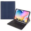 Samsung Galaxy Tab S7 Bluetooth Keyboard Leather Case - Dark Blue + Black - 1