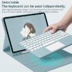 Green Bluetooth Keyboard Leather Case for Samsung Galaxy Tab A7 10.4 - 3