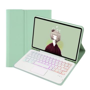 Samsung Galaxy Tab S6 Lite A610B-AS Keyboard Case - Light Green - 1