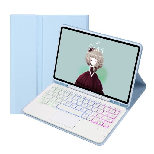 Samsung Galaxy Tab S6 Lite A610B-AS Bluetooth Keyboard Leather Case - 1