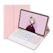 Samsung Galaxy Tab S8/S7 A700B-AS Pink Bluetooth Keyboard Leather Case - 1