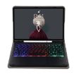 Samsung Galaxy Tab S8/S7 A700B-AS Lambskin Texture Backlight Bluetooth Keyboard Leather Tablet Case Blue - 4