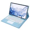 Sky Blue Bluetooth Keyboard Leather Case for Samsung Galaxy Tab S8+/S7+/S7 FE - 3