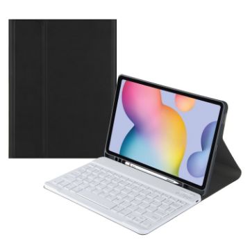 Samsung Galaxy Tab S9 FE Bluetooth Keyboard Leather Case - Black - 1