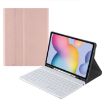 Samsung Galaxy Tab S9 FE+ Bluetooth Keyboard Leather Case - Rose Gold - 1