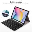Samsung Galaxy Tab S9 FE+ Bluetooth Keyboard Leather Case - Black - 5