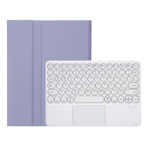 Samsung Galaxy Tab A9+ X210/X215/X215 YA09B-A Bluetooth Keyboard Leather Case (Purple) - 1