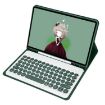 Samsung Galaxy Tab A9+ X210/X215/X215 YA09B Keyboard Case - Dark Green - 4