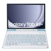 Samsung Galaxy Tab A9+ X210/X215/X215 A09B Ice Blue Bluetooth Keyboard Leather Case - 3