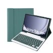Samsung Galaxy Tab A9+ X210/X215/X215 A09B Dark Green Bluetooth Keyboard Leather Case - 2