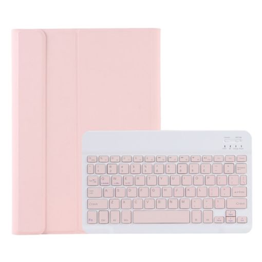 Samsung Galaxy Tab A9+ X210/X215/X215 A09B Pink TPU Bluetooth Keyboard Leather Case - 1