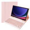 Samsung Galaxy Tab S9 FE A710B Pink TPU Bluetooth Keyboard Leather Case - 1