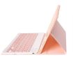 Samsung Galaxy Tab S9 FE A710B Pink TPU Bluetooth Keyboard Leather Case - 5