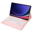 Samsung Galaxy Tab S10+ A810B Bluetooth Keyboard Leather Case (Pink) - 4