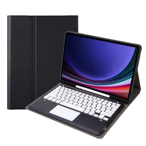 Samsung Galaxy Tab S10+ 12.4 A810B-A Bluetooth Keyboard Leather Case - 1