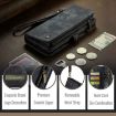 iPhone 16 Pro CaseMe 008 Detachable Leather Phone Case - Black - 4