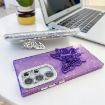 Samsung Galaxy A55 5G Purple Glitter Lens Film Texture Butterfly Phone Case - 4