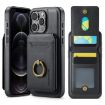 iPhone 12 Pro DG.MING K1 MagSafe Wallet Case - Black - 1