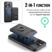 iPhone 14 DG.MING K1 MagSafe Detachable Wallet RFID Back Cover Phone Case - 6