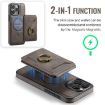 iPhone 12 Pro Max DG.MING K1 MagSafe Wallet Case (Coffee) - 6