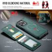 iPhone 14 DG.MING K1 MagSafe Detachable Wallet RFID Back Cover Case - 3