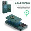 iPhone 14 DG.MING K1 MagSafe Detachable Wallet RFID Back Cover Case - 6