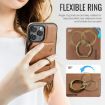 iPhone 13 DG.MING K1 MagSafe Detachable Wallet RFID Back Cover Phone Case - 5