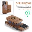 iPhone 13 DG.MING K1 MagSafe Detachable Wallet RFID Back Cover Phone Case - 6