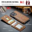 iPhone 15 Pro Max DG.MING K1 MagSafe Wallet Case (Brown) - 3